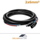 2x6mm² Solarkabel mit MC4 Steckern 3 Meter