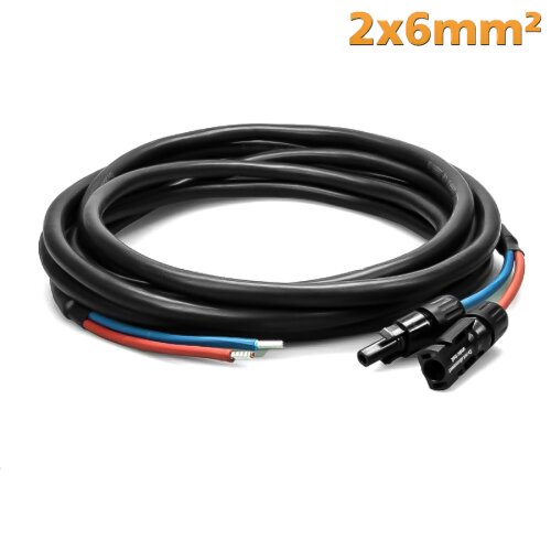 2x6mm² Solarkabel mit MC4 Steckern 20 Meter