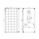enjoy solar&reg; Monokristallin 190W Solarmodul PERC 9BB-Solarzellen 12V Solarpanel