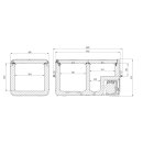 Dometic CFX3 75DZ Tragbare Zweizonen-Kompressork&uuml;hl-und -gefrierbox