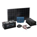 Insel Solaranlage 1000W Komplettset Plug &amp; Play 12V / 230V SC24-1000W
