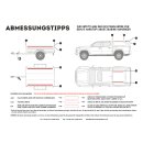 Pick-Up Hardtop / Anh&auml;nger mit OEM Schiene Slimline II Dachtr&auml;ger Kit / 2570 mm (L) x 1165 mm (B)