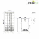 Offgridtec&copy; 30W MONO 12V Solarpanel