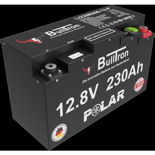 BullTron Polar 230Ah inkl. Smart BMS mit 200A Dauerstrom & Bluetooth App