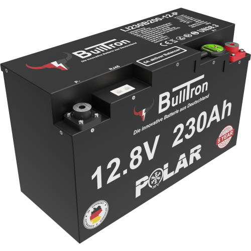 BullTron Polar 230Ah inkl. Smart BMS mit 200A Dauerstrom & Bluetooth App