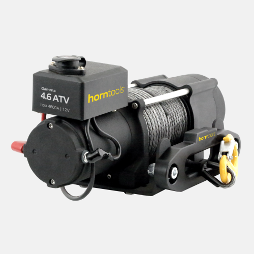 horntools Seilwinde Gamma 2,0 Tonnen ATV 24 Volt Kunststoffseil