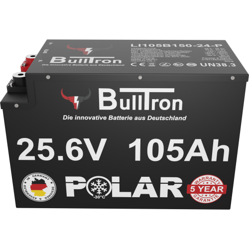 105Ah Bulltron LiFePO4 Batterie 25,6V Lithiumakku mit BMS und Bluetooth App