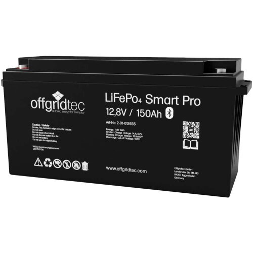 LiFePo4 Smart Pro 12/150 Akku 12,8V 1920Wh