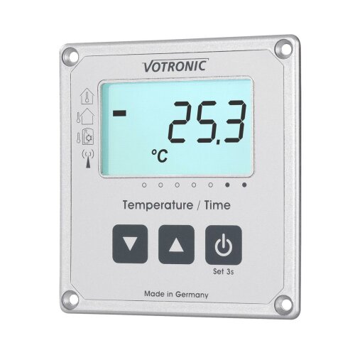 Votronic 1253 LCD-Thermometer / Uhr S Anzeige