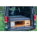 Moonbox Campingbox mit Tisch Van/Bus 119cm Natur