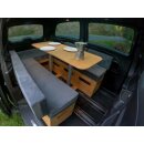 Moonbox Campingbox mit Tisch Van/Bus 119cm Natur