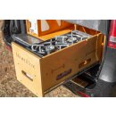 Moonbox Campingbox mit Tisch Van/Bus 119cm Natur