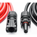 Verl&auml;ngerungskabel 4mm&sup2; beidseitig kompatibel mit MC4 Solarkabel rot inkl. Stecker  2m