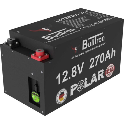 BullTron Polar 270Ah inkl. Smart BMS mit 200A Dauerstrom & Bluetooth App