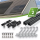 Schwarzes Schrägdach Montageset für 2 PV-Module senkrechte Montage Photovoltaik Balkonkraftwerk