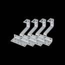 Schwarzes Schr&auml;gdach Montageset f&uuml;r 1 PV-Modul senkrechte Montage Photovoltaik Balkonkraftwerk - 30mm