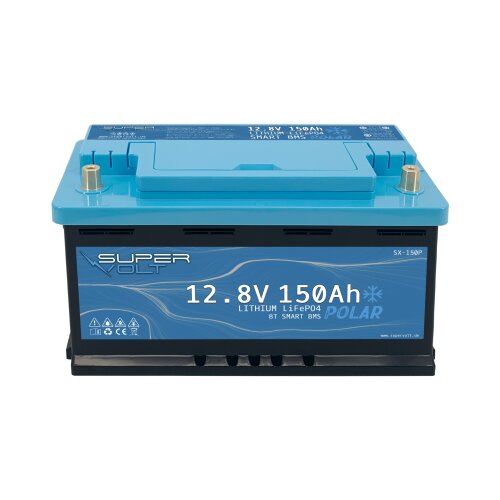 Supervolt Polar LiFePO4 150Ah 12.8V mit Heizung & Bluetooth BMS