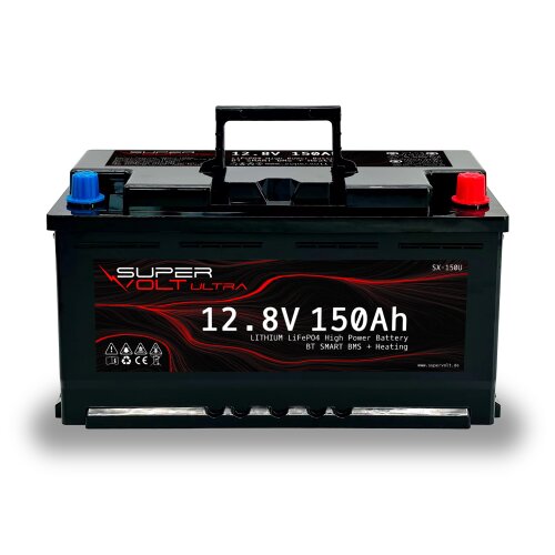 Supervolt Ultra LiFePO4 150Ah 12.8V mit Bluetooth BMS