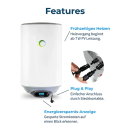 Fothermo PVB-80-AC 80 L Photovoltaischer Hybrid-Wasserboiler &ndash; Solar Warmwasser &amp; Netzbetrieb
