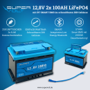 Supervolt LiFePO4 200Ah 12.8V mit Bluetooth BMS
