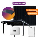 Solar Carport Doppelcarport Komplettset mit Huawei