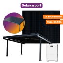 Solar Carport Doppelcarport Komplettset mit Huawei