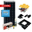 Solar Komplettset 2x 150Wp für Camper & Wohnmobil