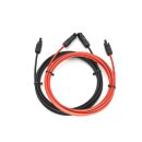 Verl&auml;ngerungskabel 4mm&sup2; beidseitig kompatibel mit MC4 Solarkabel schwarz/rot inkl. Stecker 3m