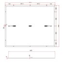 Offgridtec&reg; Balkon - Solarmodulset 12V 2x 200W mit Alu-Rahmen und Kabelbinder