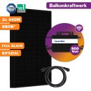 880W Balkonkraftwerk Bifazial mit 800W Hoymiles...