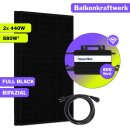 880W Balkonkraftwerk Bifazial mit 800W Hoymiles...