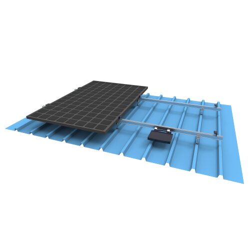 Stockschrauben PV Montagesystem für Wellblech, Blechdach, geeignet für 2 Module NUR Zusatz