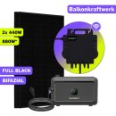 880W Balkonkraftwerk Growatt NOAH2000 mit Speicher