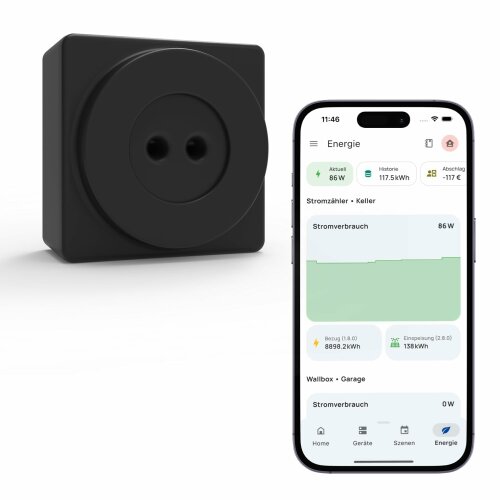 everHome EcoTracker IR I Stromzähler EHZ auslesen I Lesekopf Smartmeter I App