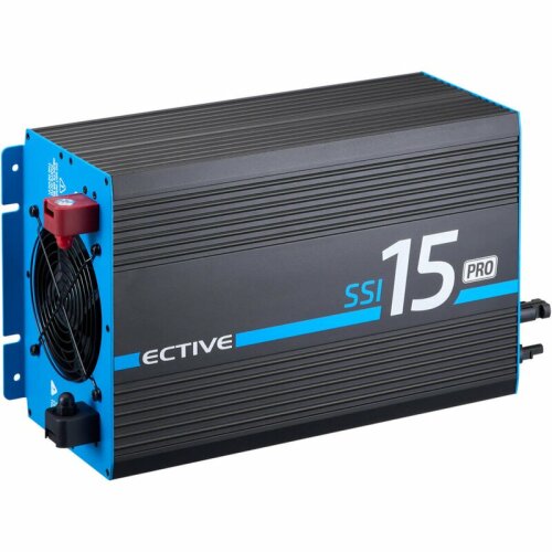 ECTIVE SSI 15 PRO 1500W/12V Sinus-Wechselrichter mit Netzvorrangschaltung, Ladegerät und Laderegler