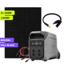 EcoFlow DELTA PRO 3 Powerstation Komplettset mit 440W Ja Solar Bifazial Full Black