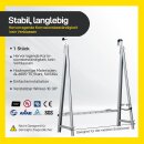 Balkonhalterung Basic Solarmodul Halterung 1300mm silber, Verstellbar Winkel 10-30&deg;