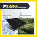 Balkonhalterung Basic Solarmodul Halterung 1300mm silber, Verstellbar Winkel 10-30&deg;