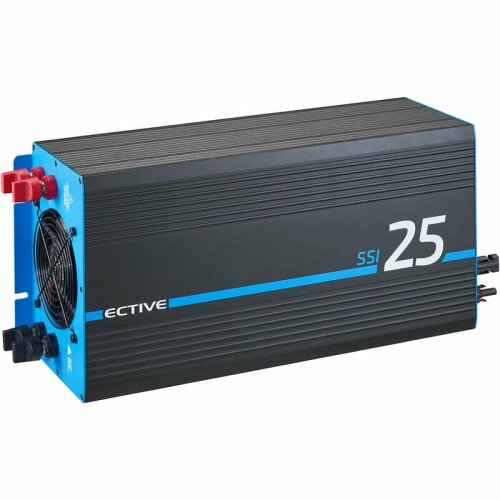 ECTIVE SSI25 4in1 Sinus-Inverter 2500W/24V Sinus-Wechselrichter mit MPPT-Solarladeregler, Ladegerät und NVS