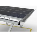 Solar Carport Doppelcarport Aluminium Bausatz f&uuml;r 2 Fahrzeuge wasserdicht