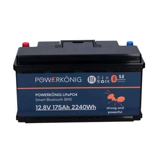 Powerkönig® LiFePO4 Untersitz Akku 175Ah 12V...