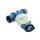 Kalle Verlängerungskabel CEE 230V 16A 2,5mm² Winkel Kompakt Extreme Blau IP44