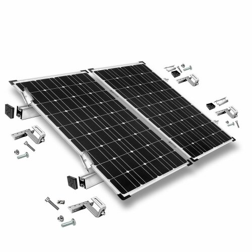 Befestigungs-Set für 2 Solarmodule - für Dachziegel
