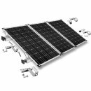 Befestigungs-Set f&uuml;r 3 Solarmodule - f&uuml;r Dachziegel f&uuml;r Solarmodule mit 40mm Rahmenh&ouml;he