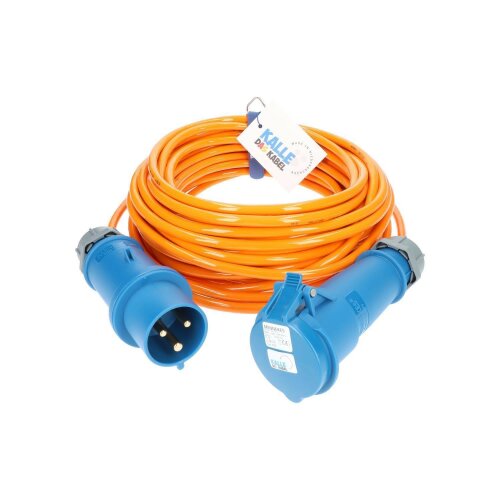 Kalle Verlängerungskabel CEE 230V 32A 4,0mm² Extreme Signal Orange IP44