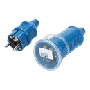 Kalle Verl&auml;ngerungskabel Schuko Colour 1,5mm&sup2; blau IP44 40 Meter
