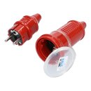 Kalle Verl&auml;ngerungskabel Schuko Colour 2,5mm&sup2; rot IP44 25 Meter