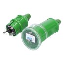 Kalle Verl&auml;ngerungskabel Schuko Colour 2,5mm&sup2; gr&uuml;n IP44 15 Meter