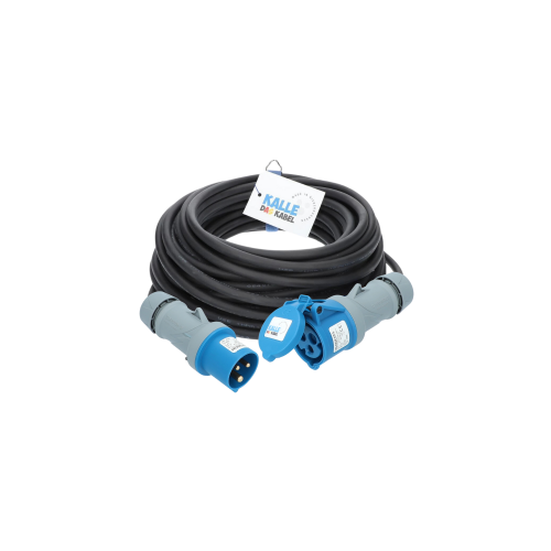 Camping Starter Set Gummi H07RN-F 3G 2,5 mm² 25 Meter + Adapterkabel H07RN-F 3G 2,5 mm² 1,5 Meter Schuko Stecker auf CEE Kupplung