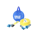 Camping Starter Set Polyurethan GELB H07BQ-F 3G 2,5 mm&sup2; 25 Meter + Adapterkabel H07BQ-F 3G 2,5 mm&sup2; 1,5 Meter Schuko Stecker auf CEE Kupplung